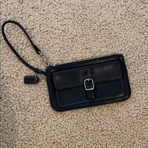 Black COACH Wristlet